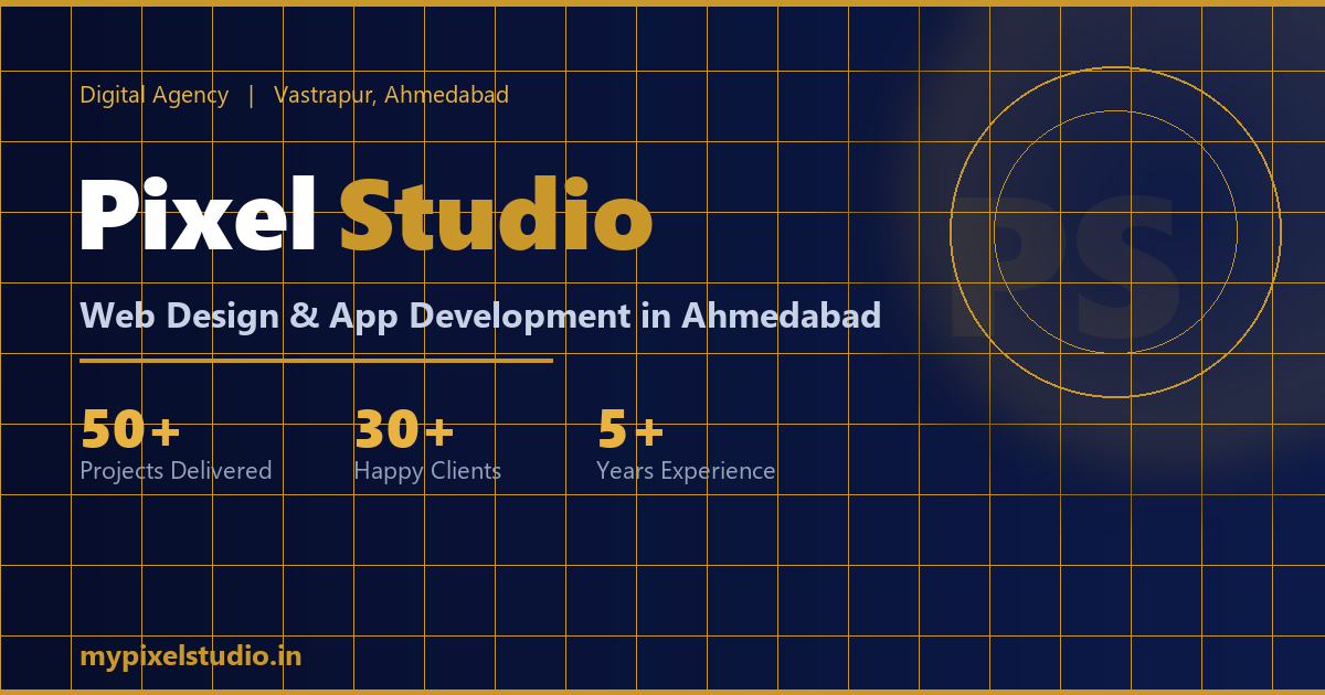 Pixel Studio – Web Design & App Development in Ahmedabad